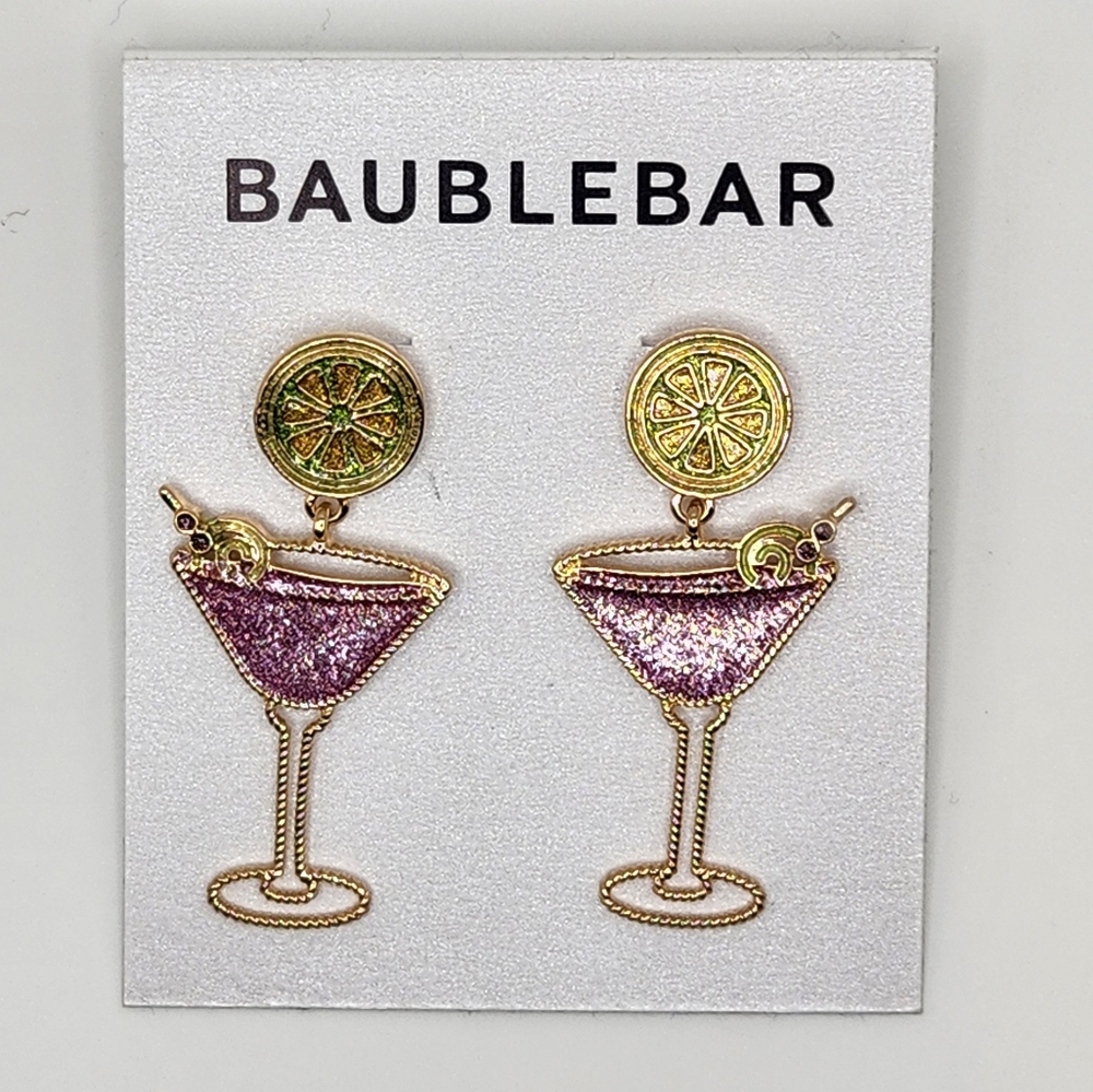 NWOT Baublebar Martini Earrings